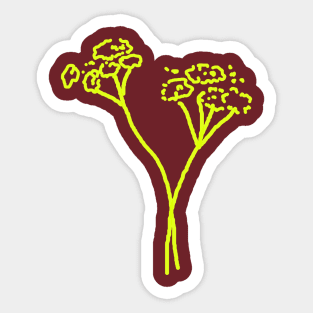 yellow flowers Sticker